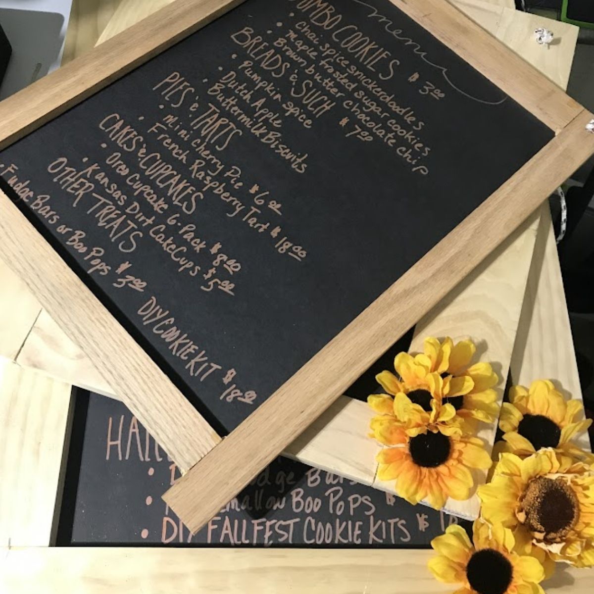 home bakery menu ideas