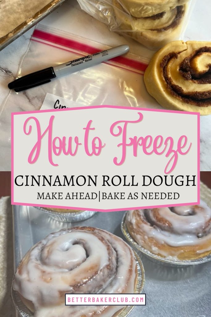 How to freeze cinnamon roll dough