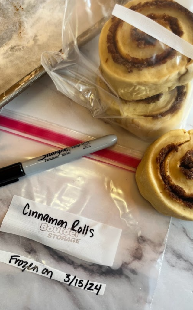 How to freeze cinnamon roll dough