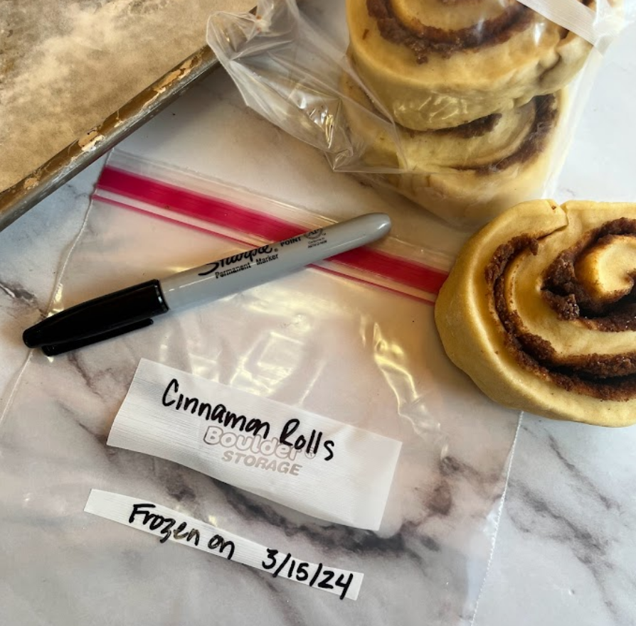 How to freeze cinnamon roll dough