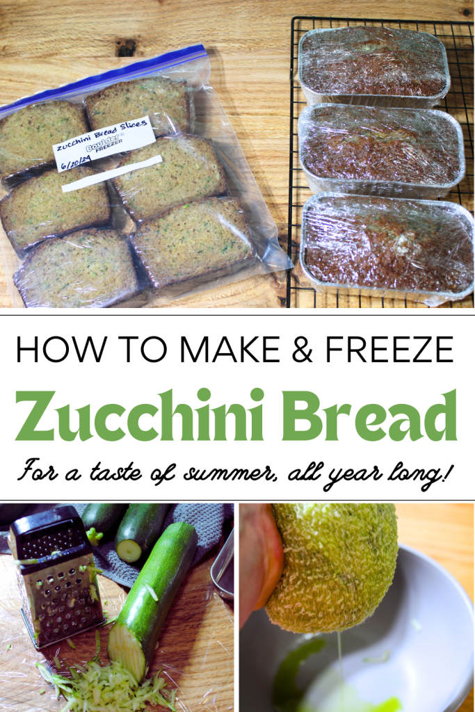 Pinterrest image for Can you freeze zucchini bread