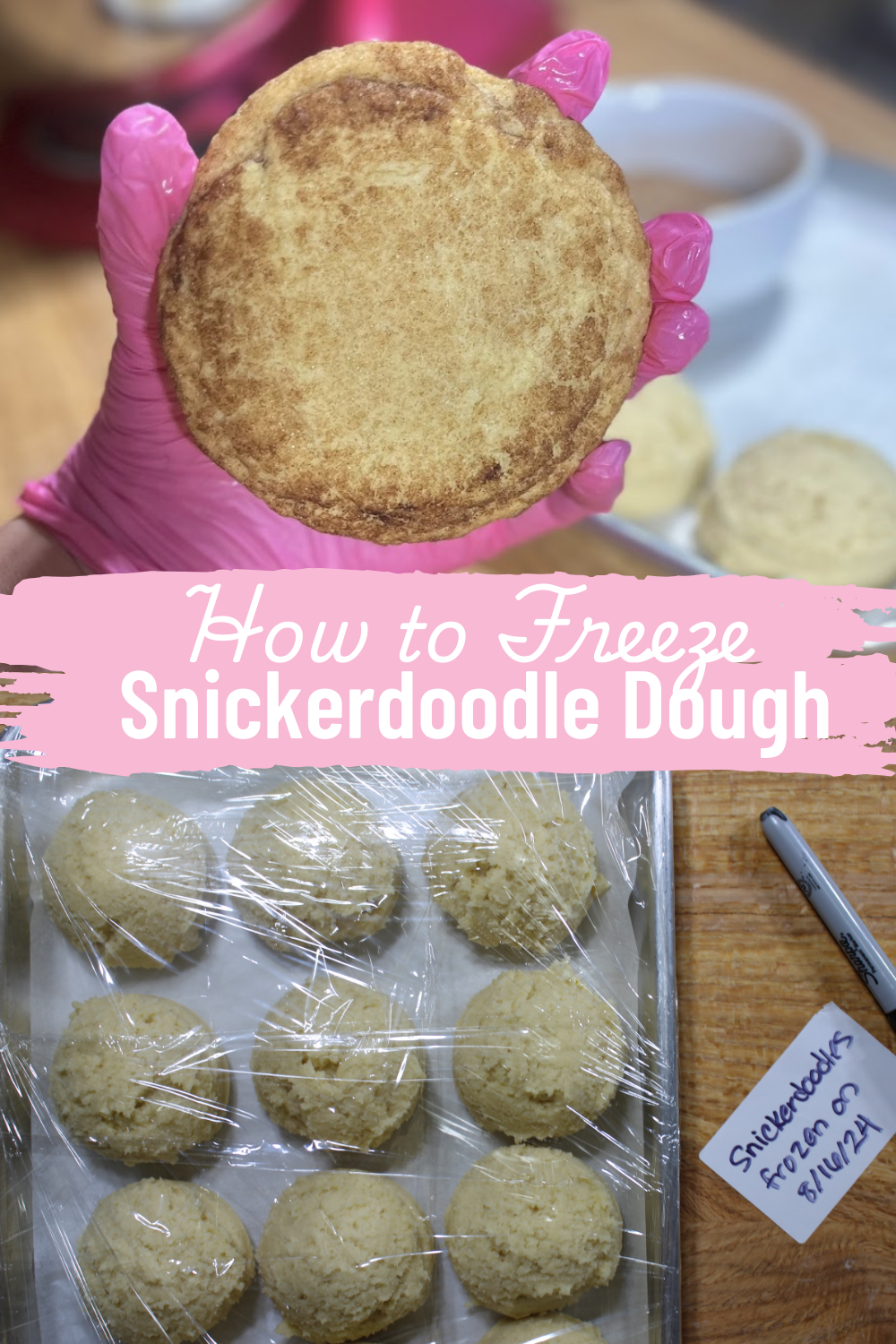 can you freeze snickerdoodle dough