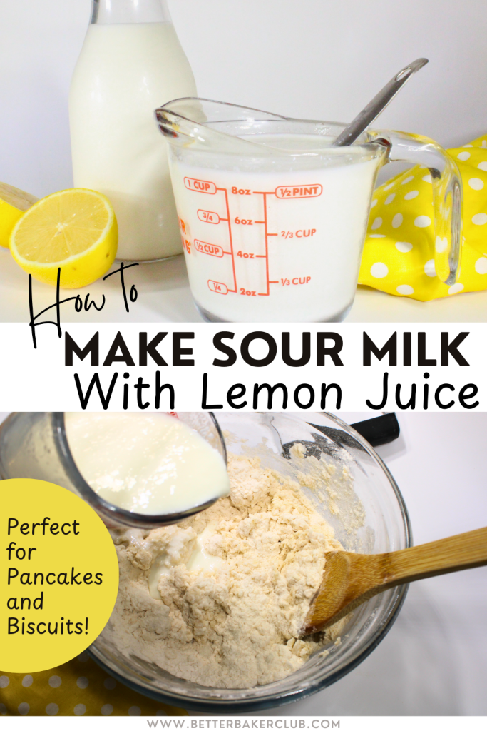 How to Make Sour Milk with Lemon Juice