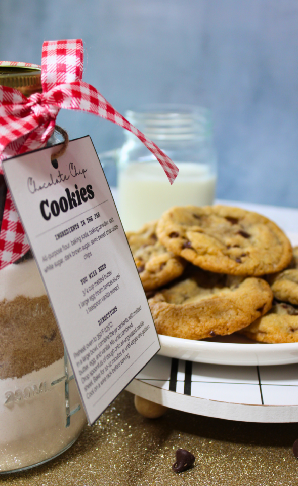 Mason Jar Chocolate Chip Cookies With Free Printable Tag Better Baker