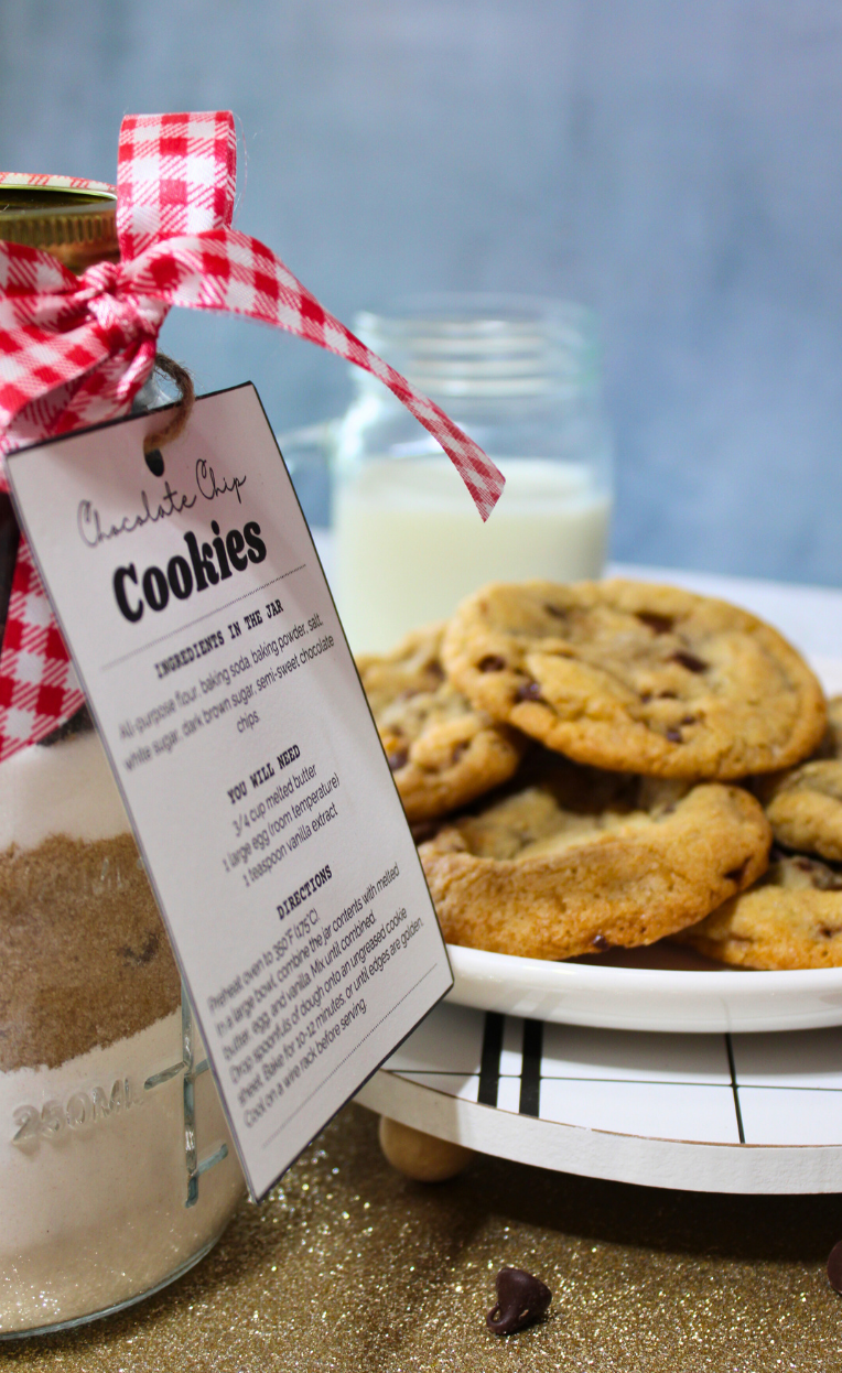 chocolate chip cookies in a jar printable tags