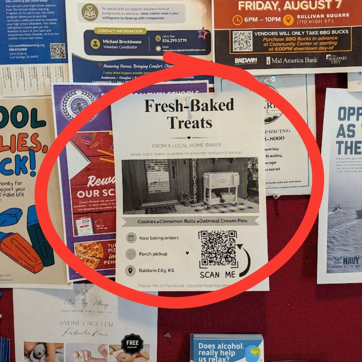 how to market baked goods locally