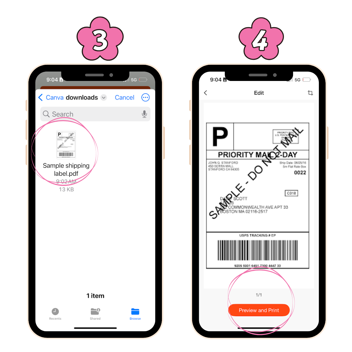 how to print shipping labels