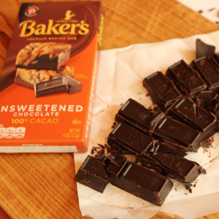 unsweetened chocolate vs dark chocolate