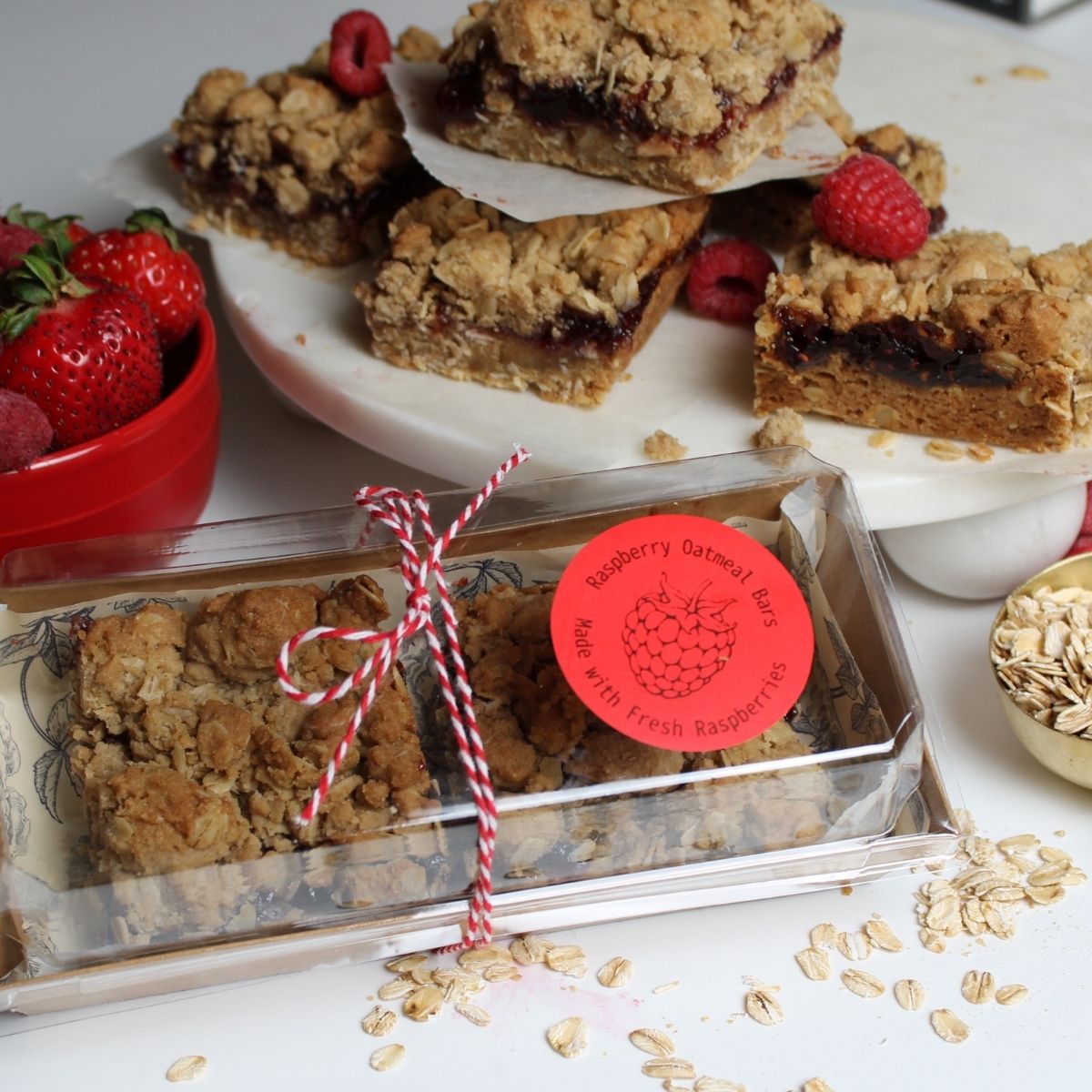 oatmeal raspberry bars recipe