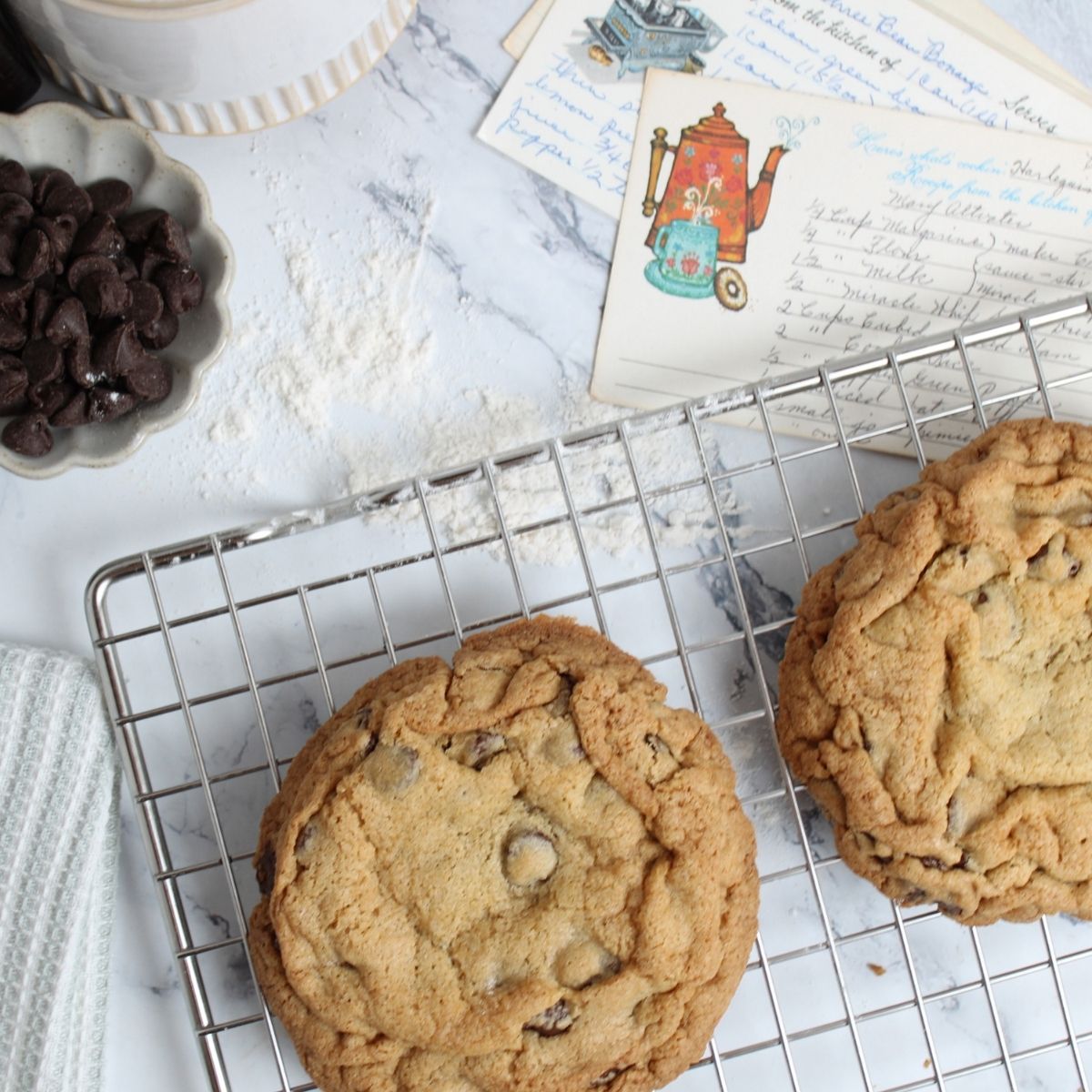Thick Gluten-Free Chocolate Chip Cookies (Bakery Recipe)
