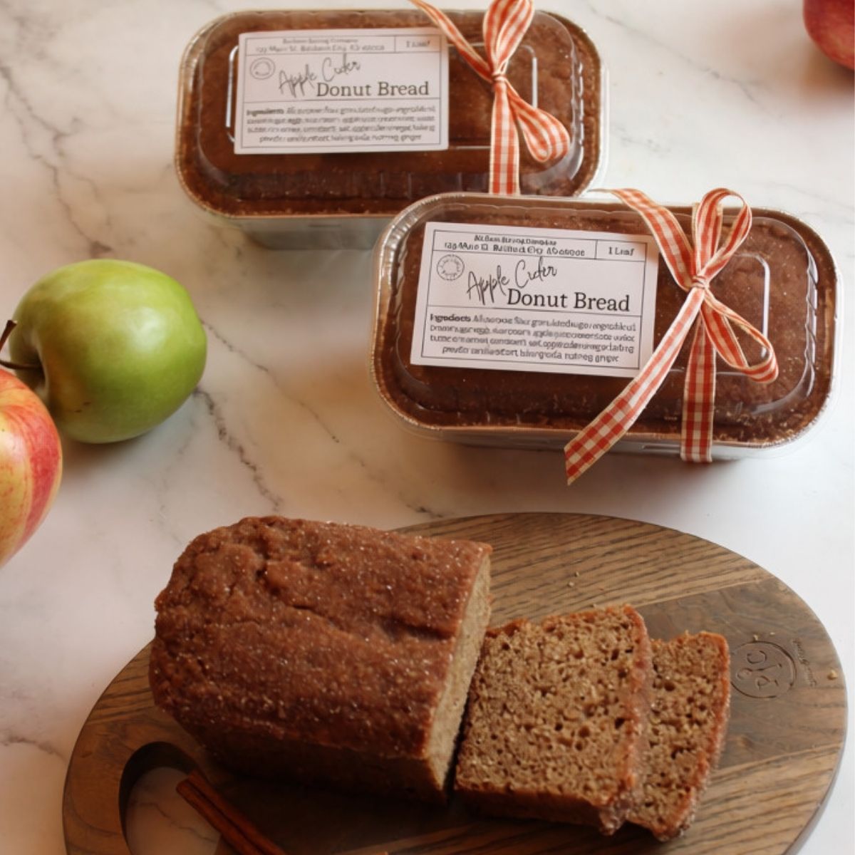 Mini Apple Cider Donut Loaves