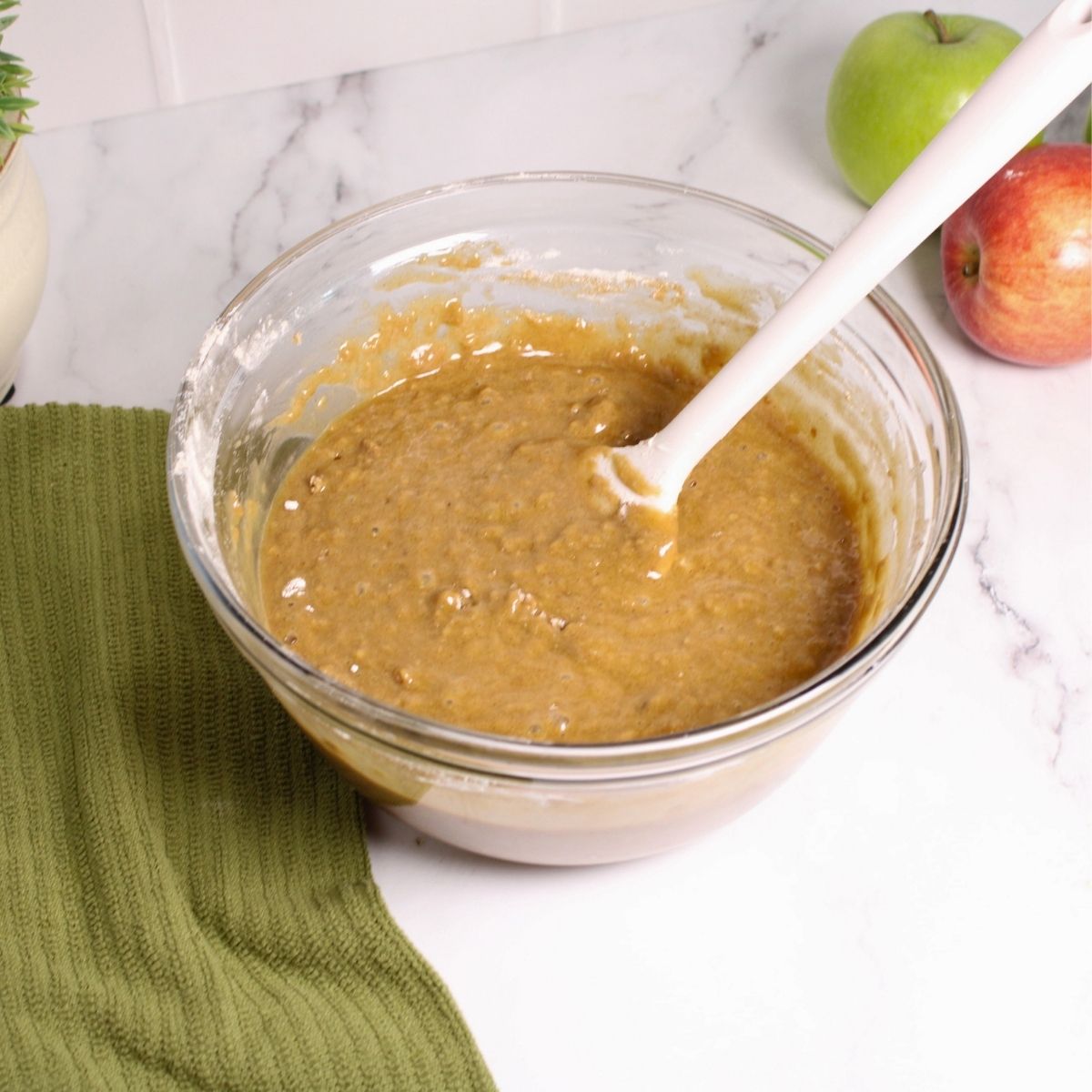 Apple Cider Donut Bread batter