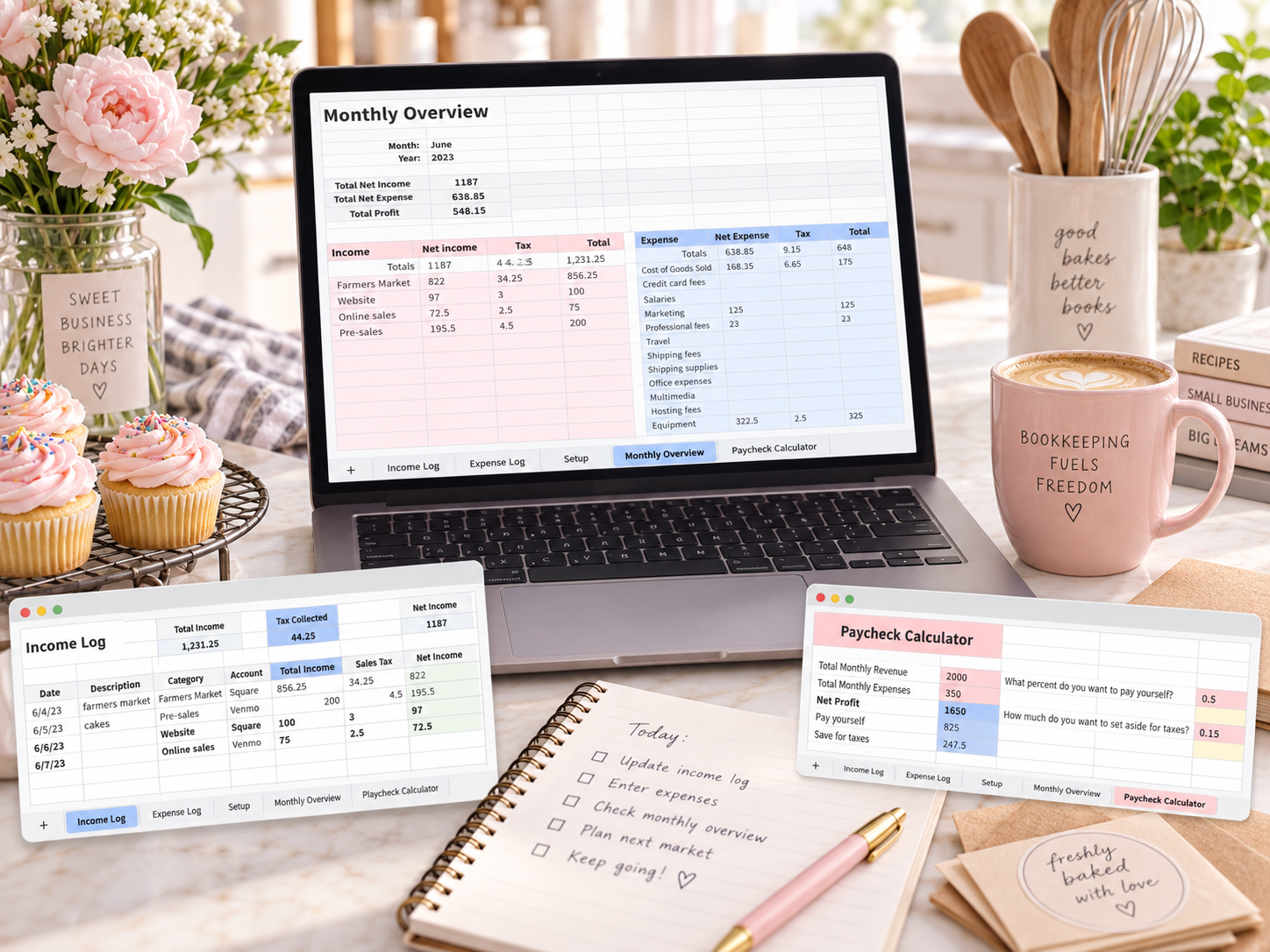 home bakery bookkeeping